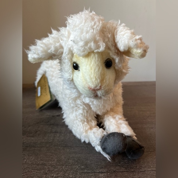 Portraits of Nature Hansa White Plush Lamb - Picture 9 of 12